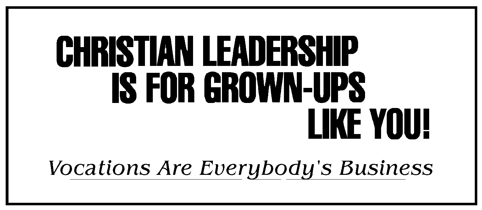 Christian Leadership If for Grownups Like You